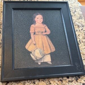 N Schneeman Framed Vintage Style Portrait Art